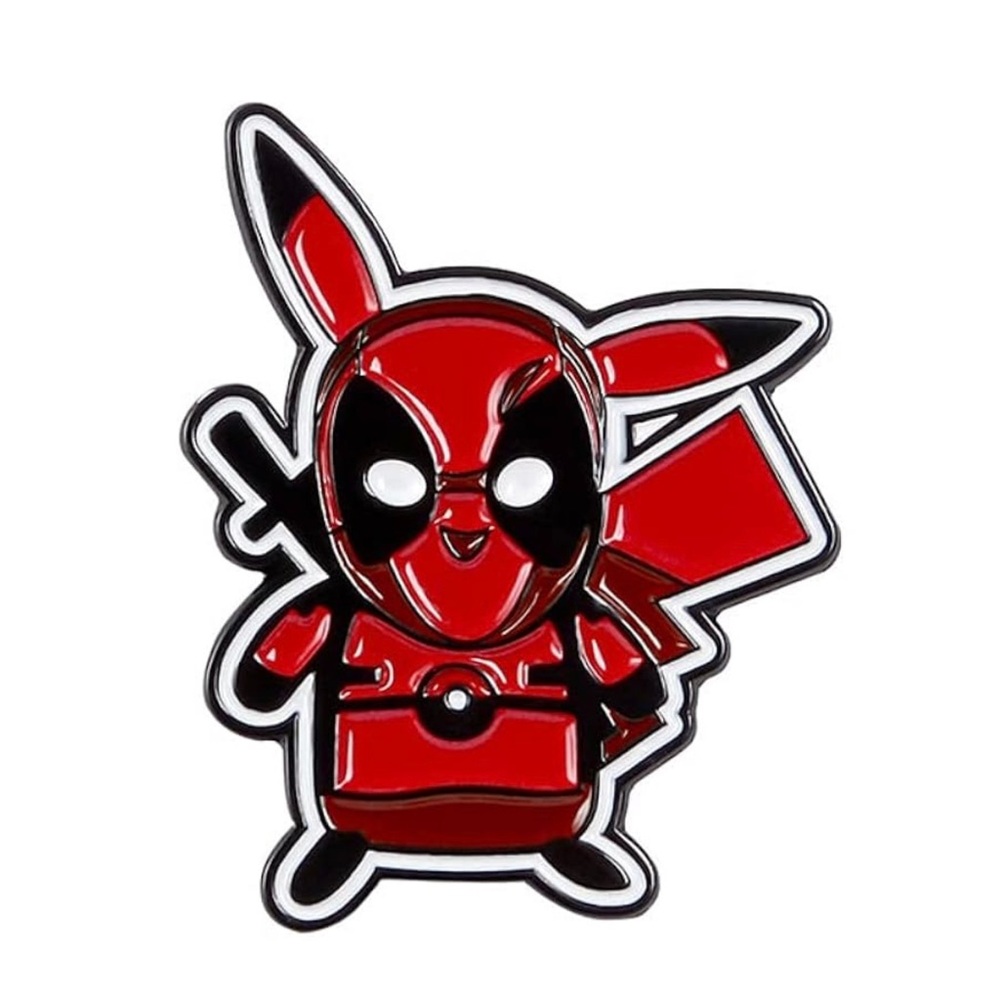 Pokemon Deadpool Pikachu Enamel Pin